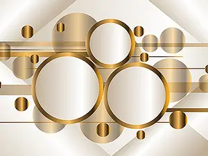 Abstracto Modernas Bolas Gold Wall Art Contemporary Design for Living Rooms Bedrooms & Offices Versatile Home Decor Piece with Modern Elegance and Artistic Ornaments Artwork Minimalist Photo Print Decoration