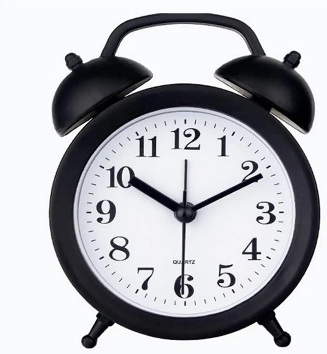 Kids Analog Alarm Clock - Double Bell, Cute Circular Shape Mini Round Desk/Bedside Clock for Kids, Home Supplies Home Decor (Black), Analog Clock, Circular Shape Alarm Clocks