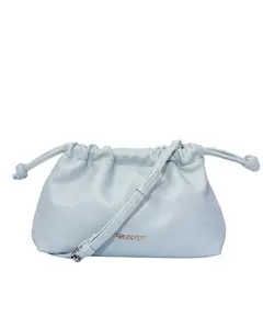 FIA Drawstring Bag - Seafoam Vegan Leather