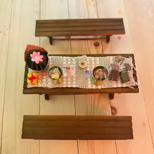 Miniature Patio Dollhouse Furniture Accessories Set