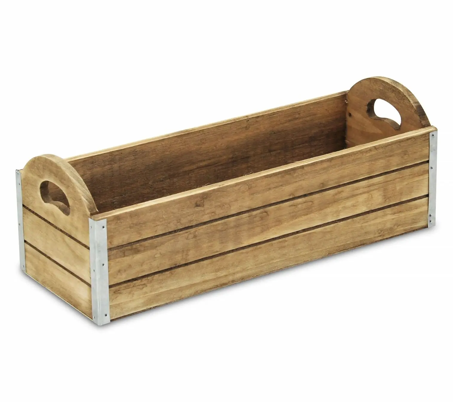 HomeRoots 14" Brown Solid Wood Organizer Box HomeRoots 14" Brown Solid Wood Organizer Box