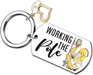 Funny Nurse Keychain for Women - Appreciation Gift for New, Registered Nurses, Medical Assistants - Student Graduation and Stocking Stuffers