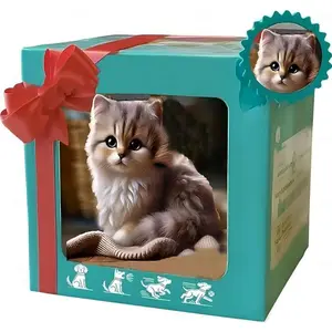 Cute Gray Robot Cat 2027 New Model Electric Kitten Children's Toy Realistic Interactive Plush Cat with Simulated Movements and Meowing Pet Lover Gift for Holidays or Birthdays Ready-Made Packaging