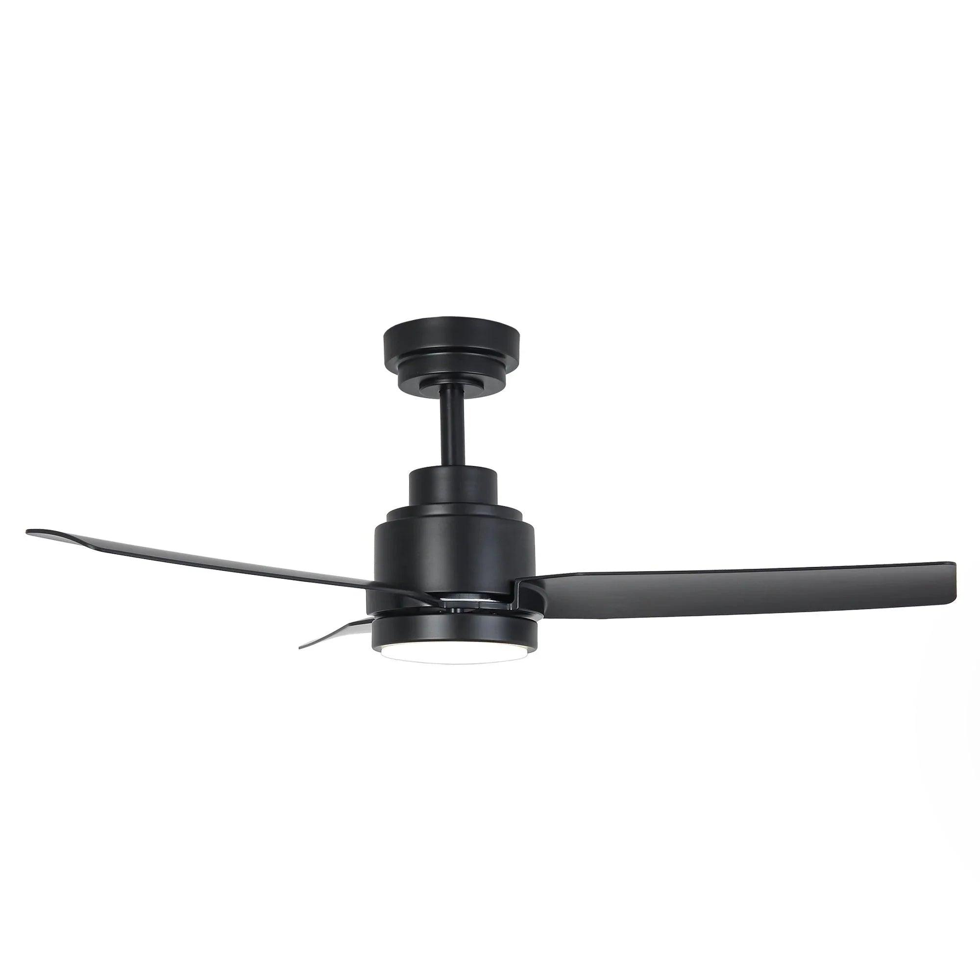 Vaczon 42" DC Motor Ceiling Fan | Modern Downrod Mount, Dimmable LED Light & Remote, Quiet 6-Speed