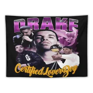 Drake Album Cover Tapestry Merch — Featuring Metal Grommets; Ideal for College Dorms, Wall Decor, and Parties — Designed Exclusively for Fans