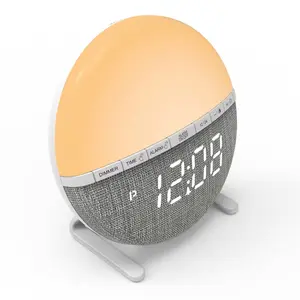 Sunrise Simulation Wake-Up Light Alarm Clock - Natural Dawn & Dusk Light Therapy for Better Sleep & Gentle Awakening