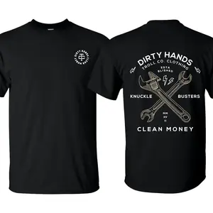 Dirty Hands Clean Money Unisex T-shirt, Premium quality Organic 100% Cotton Mens Solid T-shirts, Regular Fit Size S - 3XL, Make in USA.