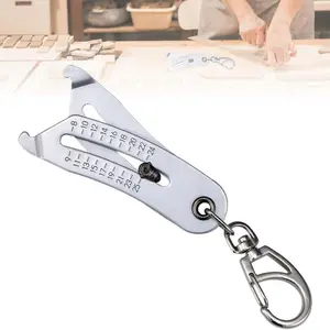 Tool Hardware Nut and Bolt Head Size Gauge, Gauge 5/16" – 1" and 8mm – 25mm, Professional Measuring Instruments, Physical Measuring Gauges