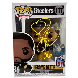 Jerome Bettis Authentic Autographed Steelers 117 Funko Pop Figure