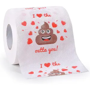 Funny Valentine's Day Toilet Paper – Romantic Gag Gifts for Him & Her! Hilarious Party Decor for Boyfriend, Girlfriend, Men & Women – Perfect for Valentines Day Qitool
