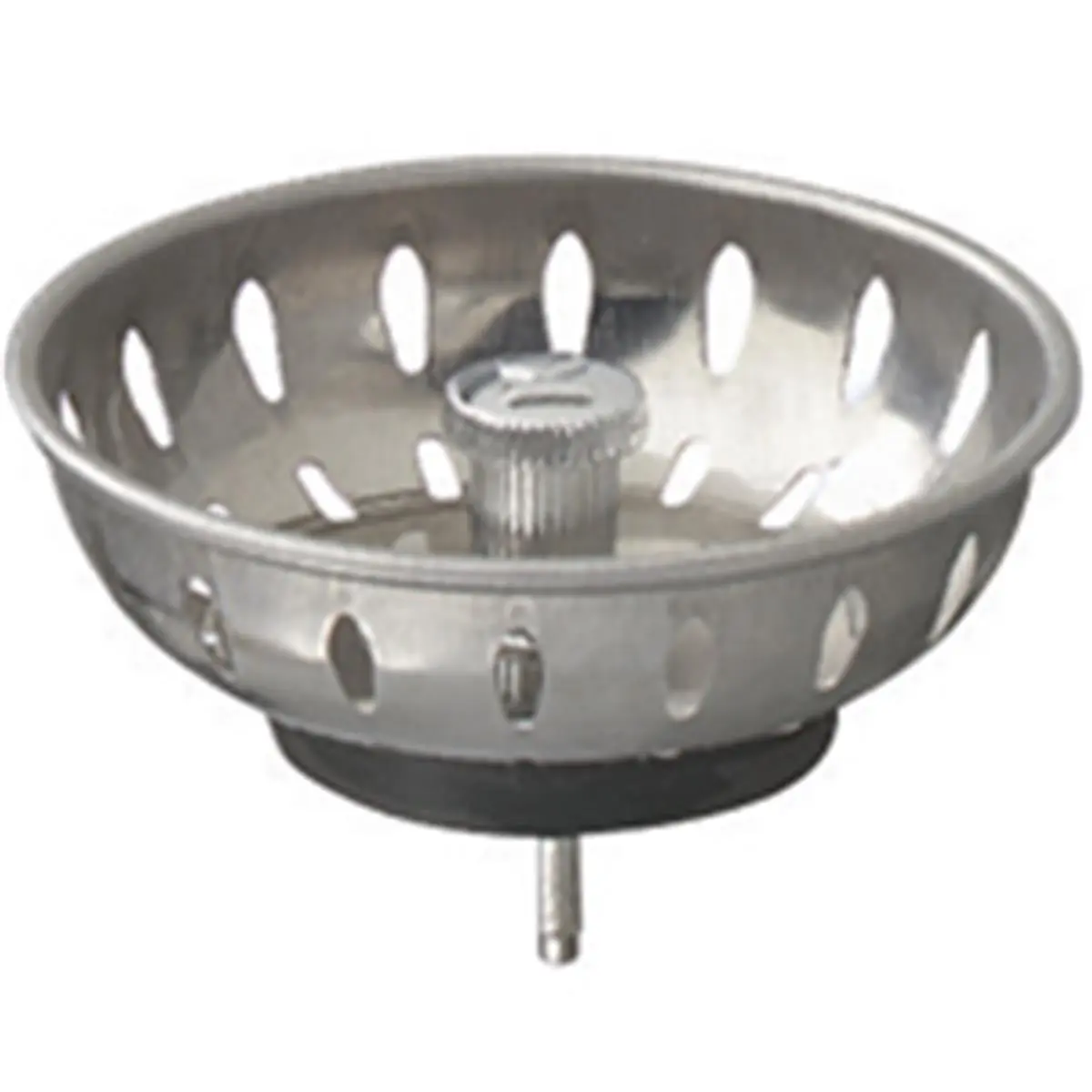 Plumb Pak Stainless Steel Sink Strainer Basket - PP22022 Model, Fixed Post Design, with Stopper, Bagged Single Unit, 0.15 Lbs, 12.7x6.18x7.79 In, for Boat RV Boating Use, Ideal for RV Owners Water Sports Enthusiasts, 12.7 X 6.18 X 7.79 In