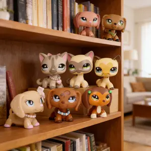 8pcs Pet Shop Collectible Pets -Surprise Pets，Pet Pairs & Petfluencer Pairs with Accessories #2046 #468 #1116 #3573 #909 #640 #675