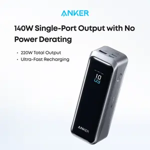 [Live Only]Anker Prime Power Bank, 20,100mAh 3-Port Portable Charger with 220W Max Output, Two-Way Charging, TSA-Approved, App Control, for MacBook, iPhone 17/16 Series, and More (Base Not Included)