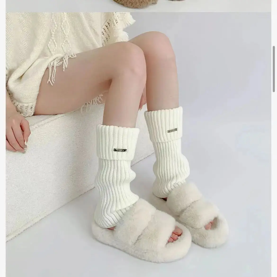 Leg Warmers Autumn and Winter Knit Thick Warm  Womenswear Sock