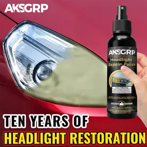 AKSGRP Headlight Restoration Cream Headlight Polishing Agent Detail Spray, Car Headlight, Oxidation Remover, Polishing and Detailing for Enhanced Visibility, Long-Lasting Clarity for Headlamp Lenses, Fits Most Vehicle Models
