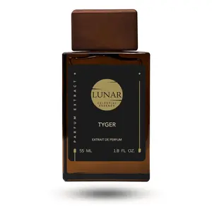 LunarCO Tyger top notes Grapefruit, Ginger, Ambrette for Men Extrait de Parfum Spray, 1.8 Ounce