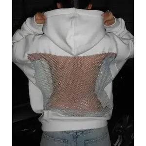 2026 Y2K Gothic Mesh Hoodie | Sexy Hollow Translucent | Long Sleeve Hoodie GARMENTARY