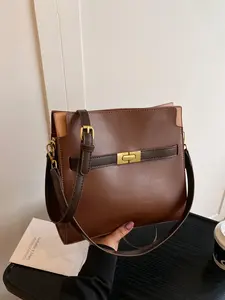 Ladies' Shoulder Bag for Autumn & Winter, Fashionable Simple Casual Retro Design, Daily Commuting Shopping Dating Gift Giving Versatile Use, Adjustable Shoulder Bag