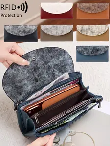 Double Zipper Pocket Wallet, Fashion Coin Purse, Women's Wallet with Card Slots and Coin Pouch, Unisex Short Wallet, Perfect Gift