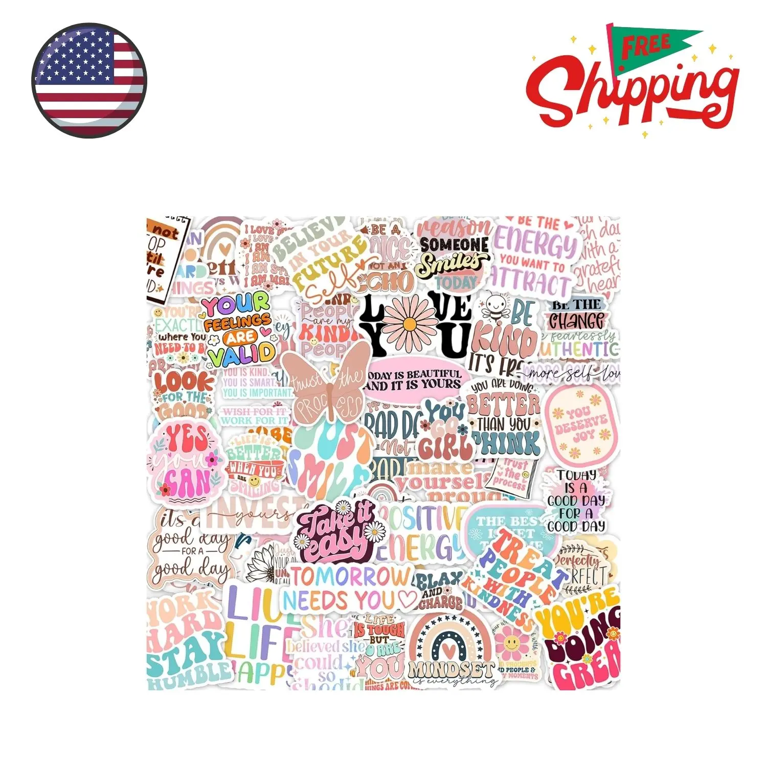 300PCS Motivational & Affirmation Stickers