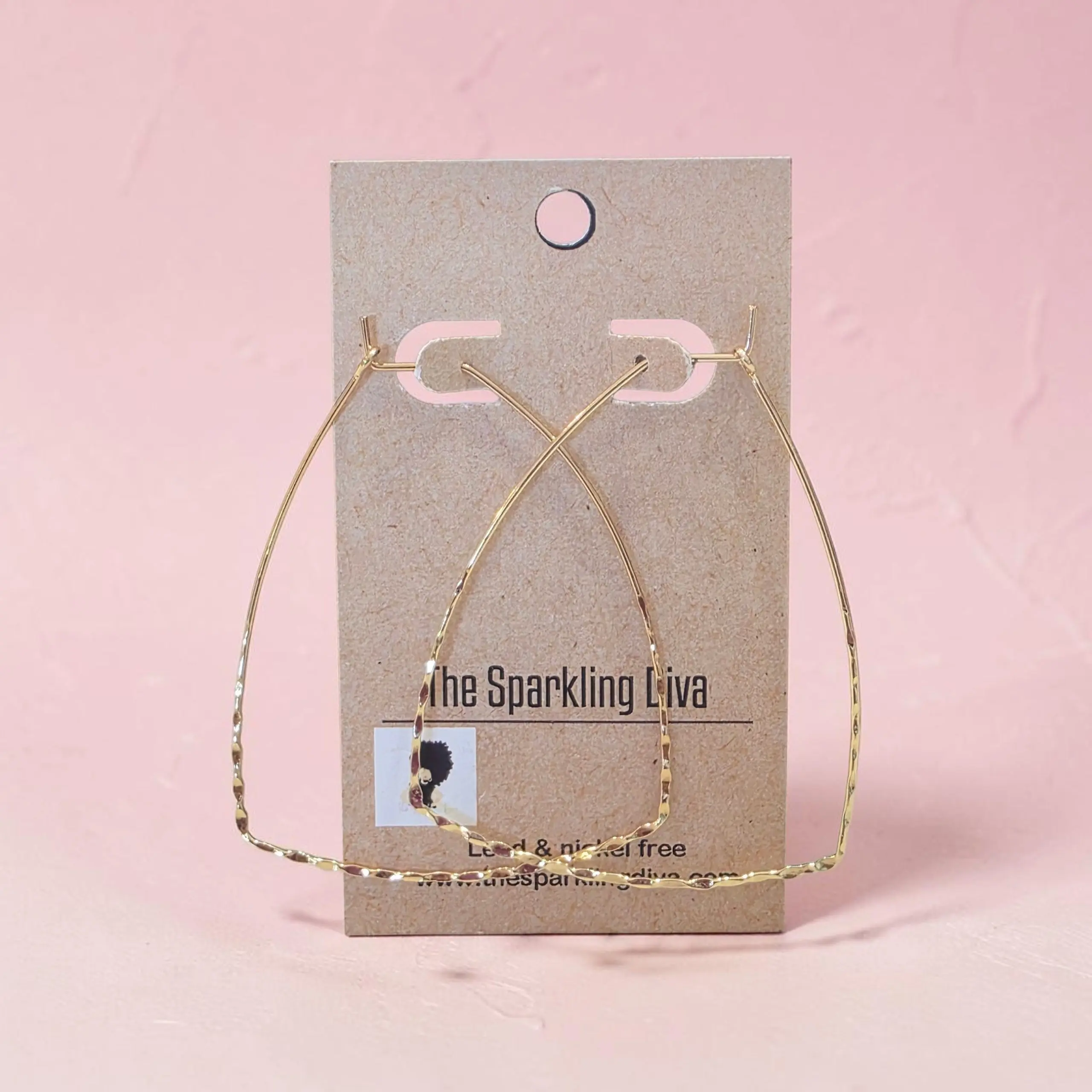 Golden bell bottom earrings