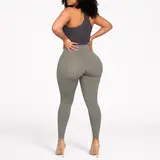 ChicCurve High Waisted Yoga Pants for Women Tummy Control Butt Lifting Leggings Ultra Stretch Smooth Fabric Gym Tights Seamless Feel Activewear Straight Cropped Female Gym Clothes Gym Workout Sportswear