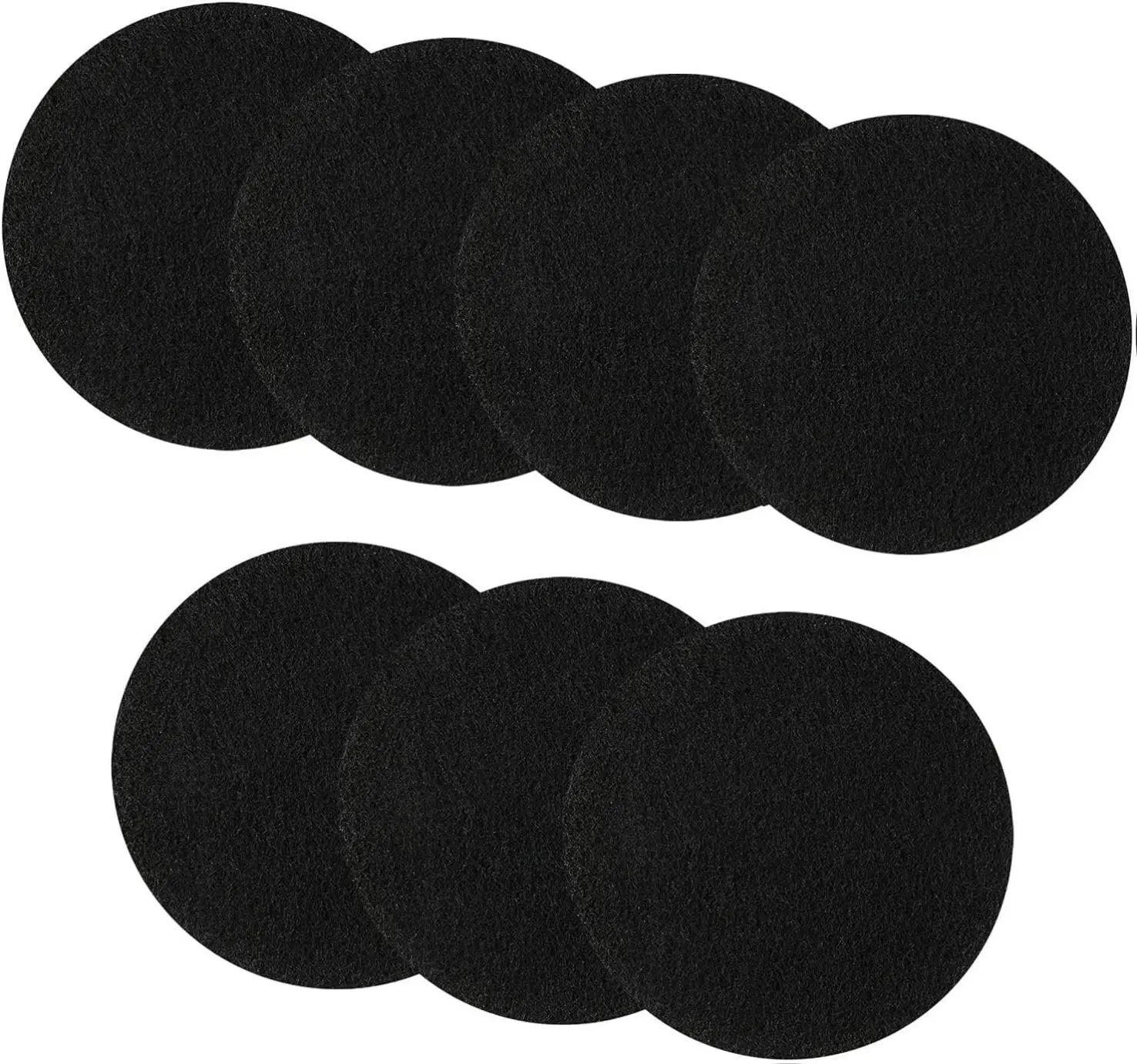 7-Pack 6.7-Inch Round Shape Solid Core Thick Filter Sheets, Activated Charcoal Antiseptic Eco-Friendly Odor Control Fragrance-Free Indoor Kitchen Compost Bin Lid Replacements with Thick Utensils, Home Formaldehyde Remover Supplies, Universal