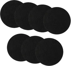 7 Pack Compost Bin Charcoal Filters Round Indoor Kitchen Compost Bucket Activated Charcoal Filters Replacements Sheets (6.7 Inch) Lid Thick Utensils
