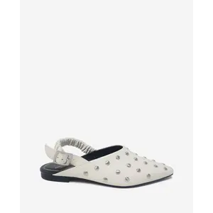 Nicola Studded Leather Slingback Sandal