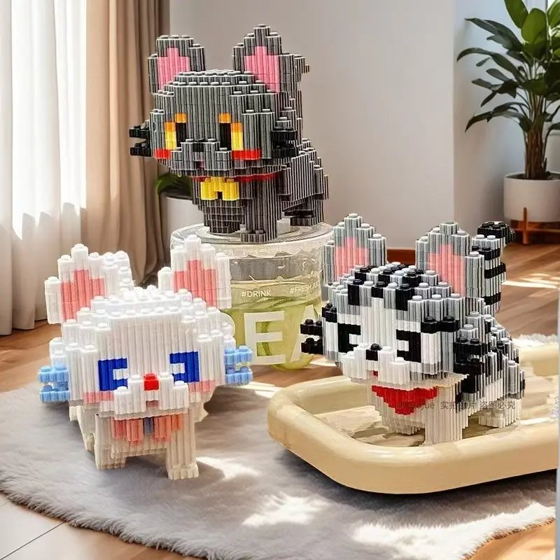 Kitten Blocks 82-1005 Cat Building Blocks Set, Creative Building Blocks, Building ...