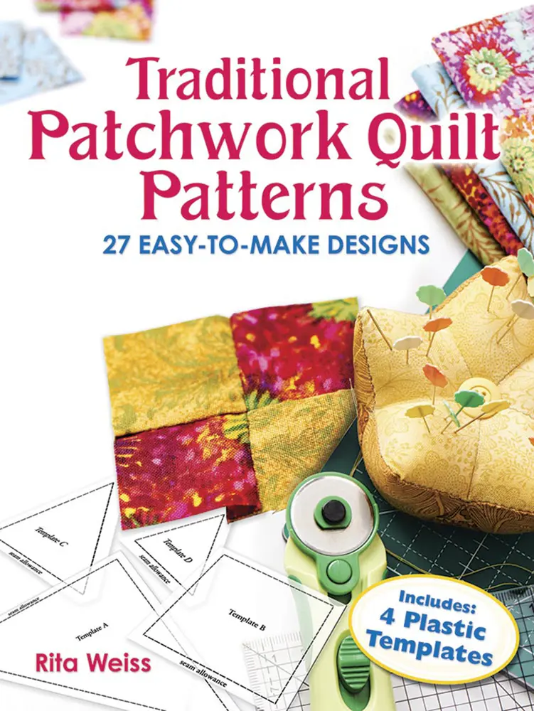 USED Book - Traditional Patchwork Quilt Patterns: 27 Easy-To-Make Designs with Templates by Weiss, Rita (Paperback) - english