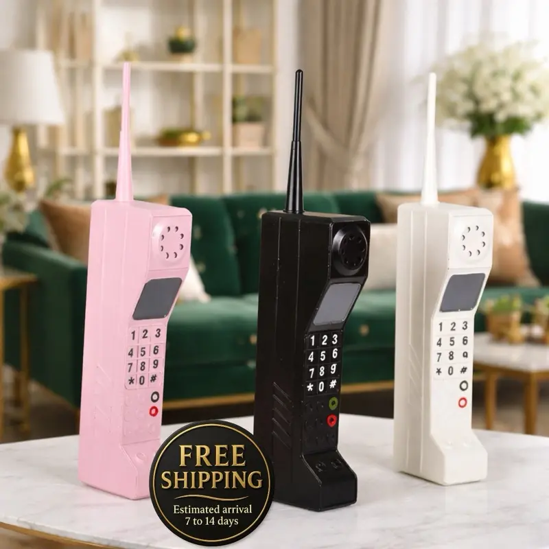 Prop Vintage Classic Brick Cell Metal Cellphone Model for Photography Scene Decoration