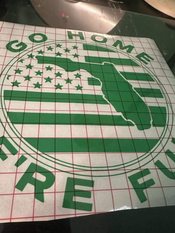 Go Home We're Full Decals Durable Weather Resistant Stickers for Vehicles Windows or Walls Easy Installation Unique Customization