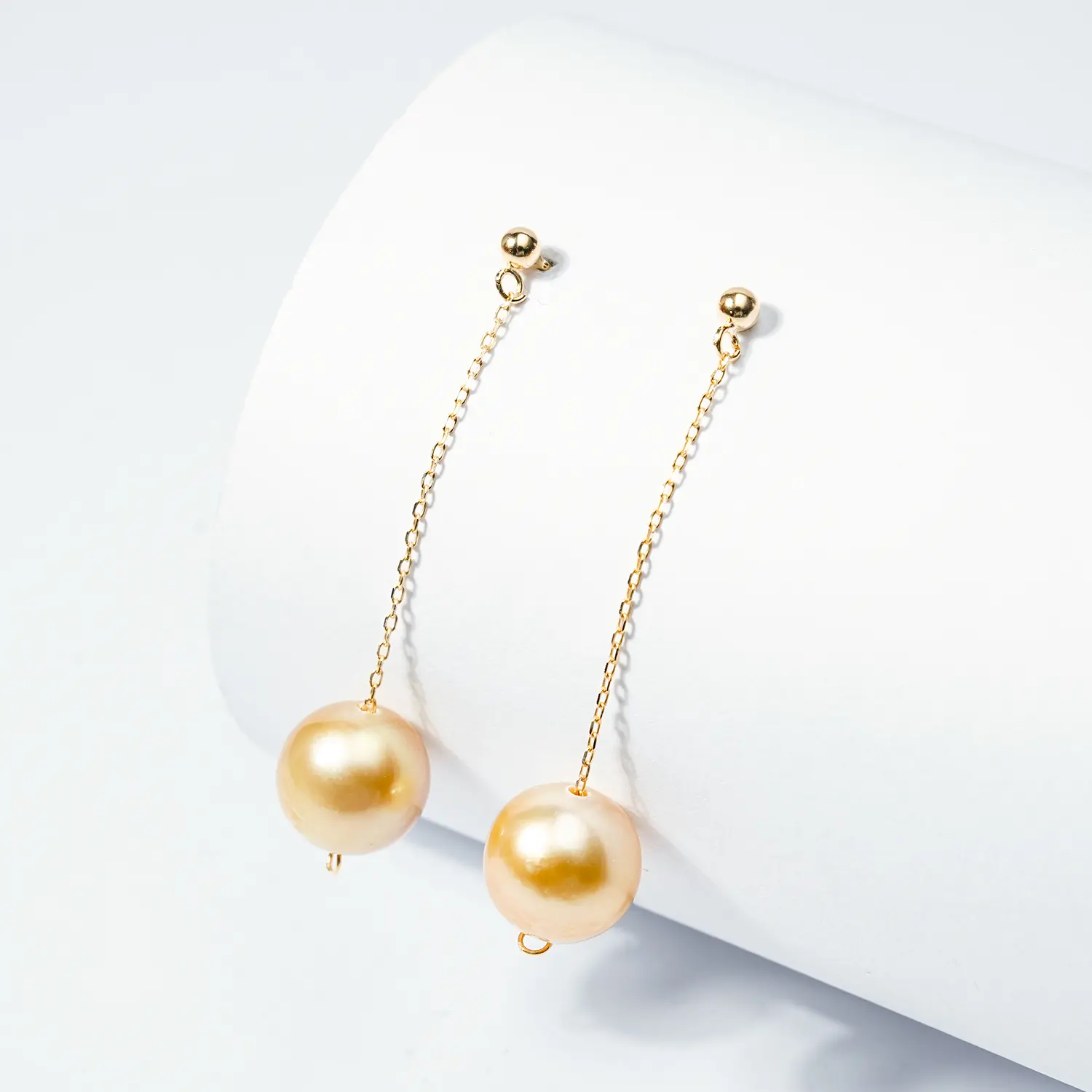 【Mike】LYE021 10-11mm Pearl earrings salt water pearls for birthday/anniversary/holiday /retirement/ graduation presents