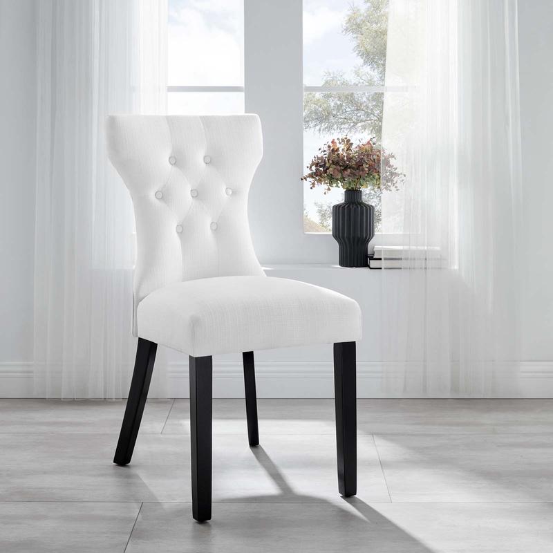 Modway Silhouette Dining Side Chair in White