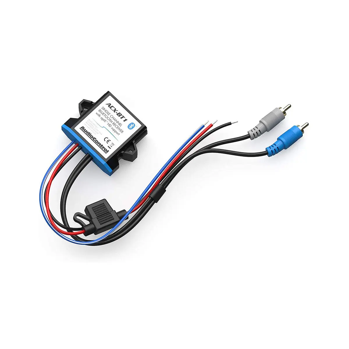 AudioControl ACX-BT1 All-Weather IPX5 Rated Bluetooth Streamer - 12Vdc Automotive Marine Audio Interface, 17" Wire Harness Car Boat Accessory, Smartphone Receiver with Remote Interface, Jet Skis, Boats