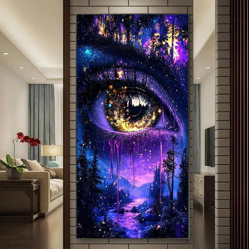 5D DIY Diamond Arts Colorful Painting Kit, Round Full Drill Diamond Arts Colorful Painting Kit, DIY Decorative Art Picture for Home Bedroom, Wall Art Painting Crafts