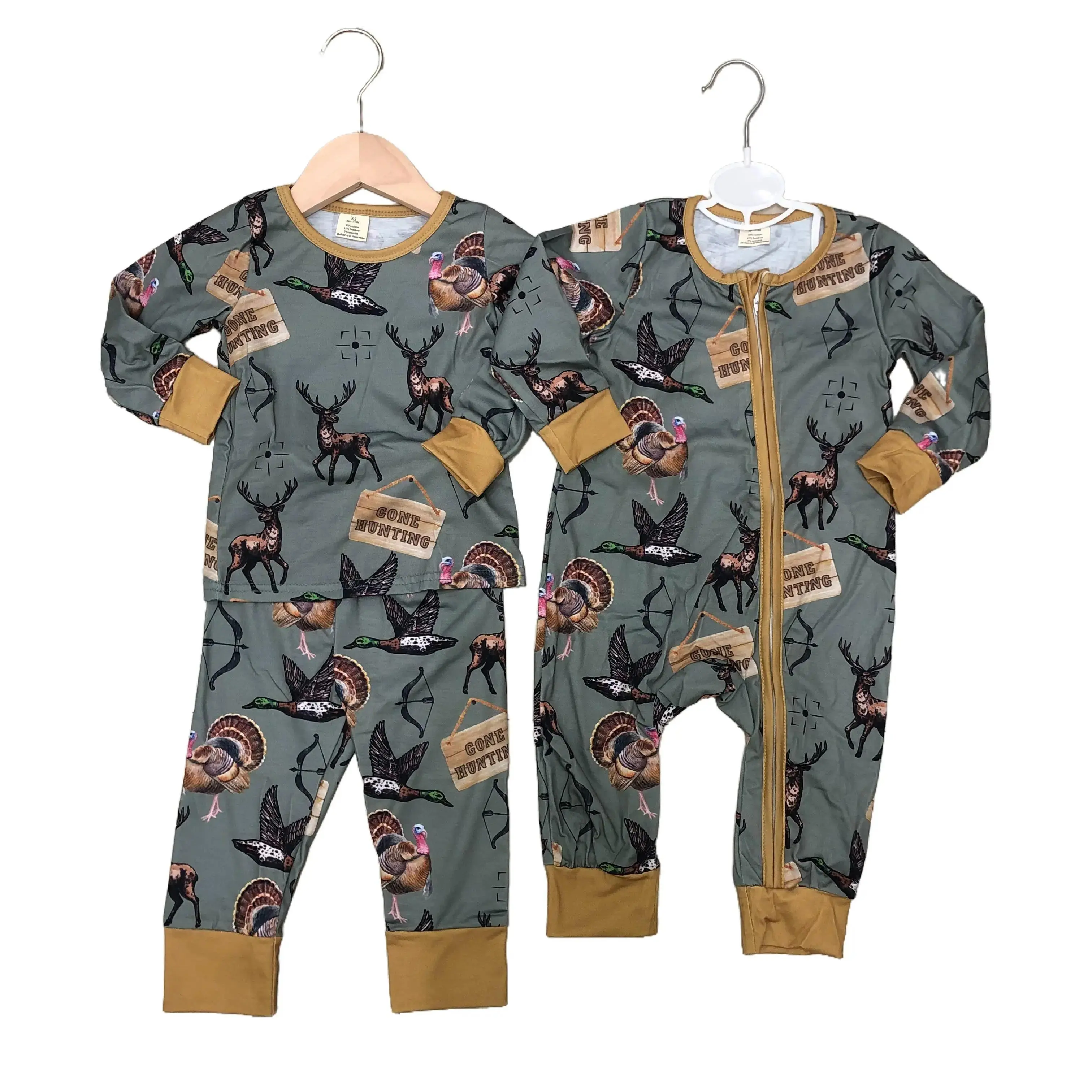Zip romper newborn camo romper turkey deer mallard duck camouflage clothing hunting clothes