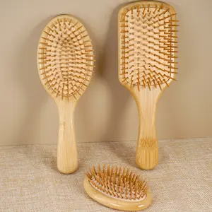 Bamboo Exfoliating Brush for All Hair Types, Scalp Massage, Scalp Scrubber & Hair Care, Ideal Daily Beauty Tool, Natural Bamboo Bristles