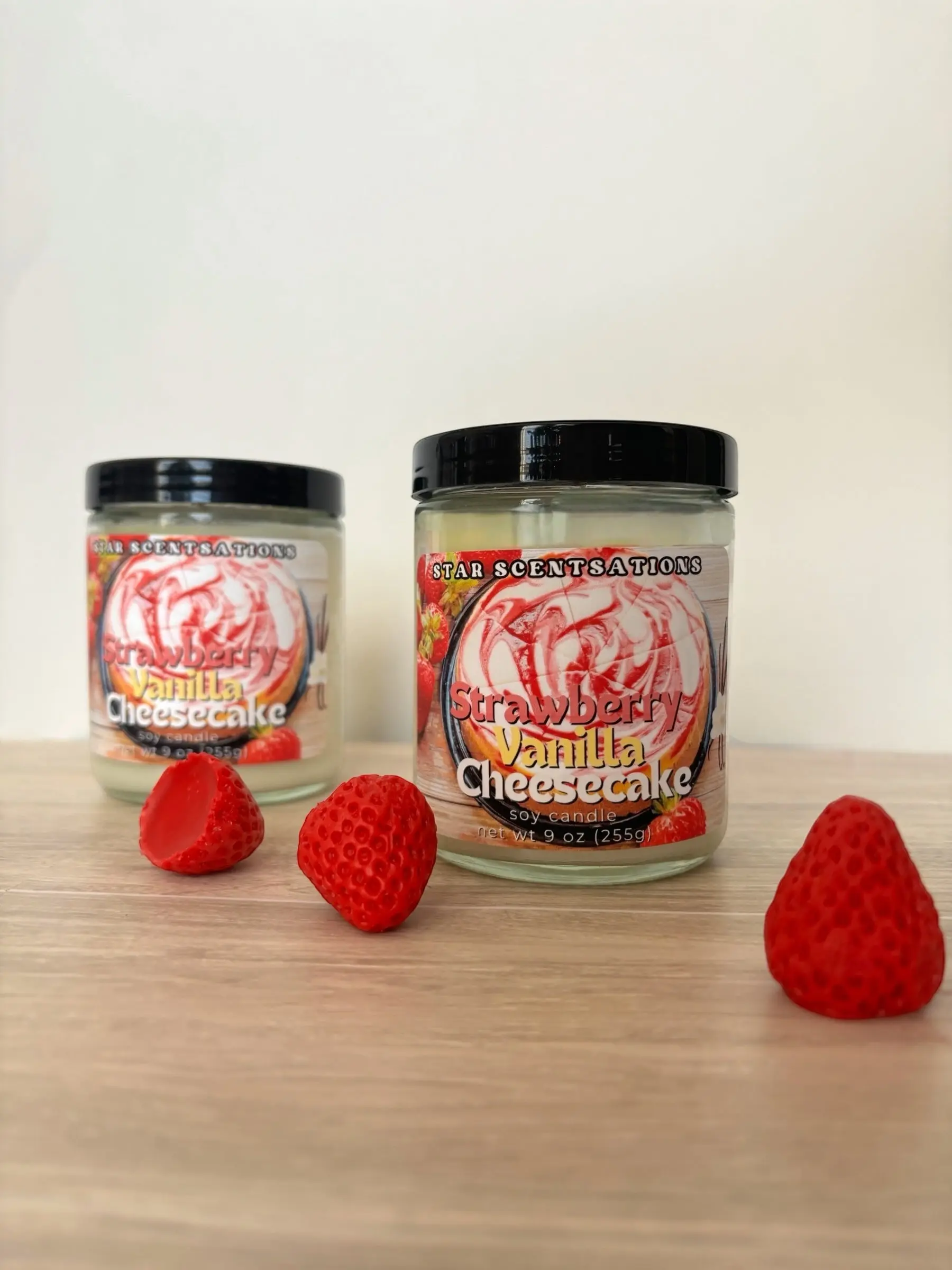 Strawberry Vanilla Cheesecake Candle 9oz