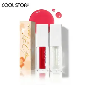Cool Story Glossy Lip Tint Set Hydrating Long Lasting Juicy Shine Finish Jelly Hydrating Lip Oil Gloss