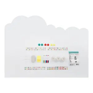 Magnetic Whiteboard Sticker Wall Mounted Dry Erase Board with Adhesive Tape No Frame PVC PET Rubber Soft Iron Layer Cuttable Size for Home Office School Kids Drawing Teaching Supplies