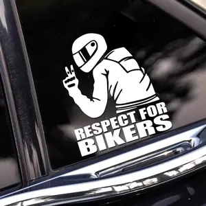 Motorcycle Rider Pattern Car Sticker, Waterproof Vinyl Decal, Universal Car Exterior Decoration Accessories for Car Windshield, Car Window, Body, Sticker For Cars