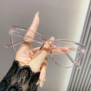 Retro Cat Eye Prescription Glasses for Women Square Round Face Frame Large Eyewear Myopia Glasses