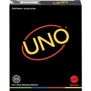 Mattel Games ​​UNO Minimalista Card Game for Adults & Teens, Unique Collectible Gift Featuring Designer Graphics by Warleson Oliviera