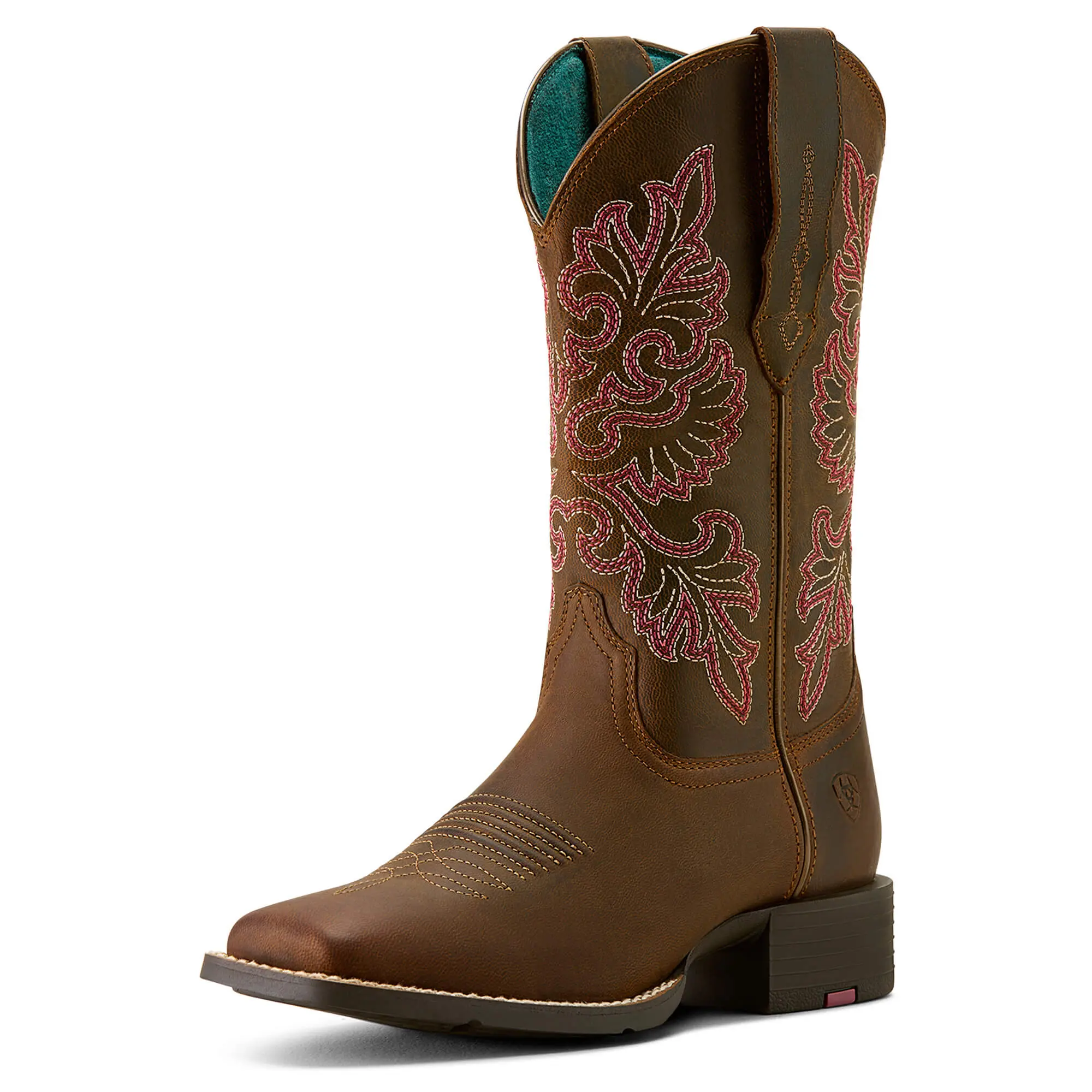 Women's Round Up StretchFit Wide Square Toe Cowgirl Boots