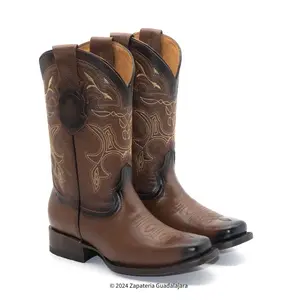ARB046C MEN SQUARE TOE HONEY LEATHER BOOT