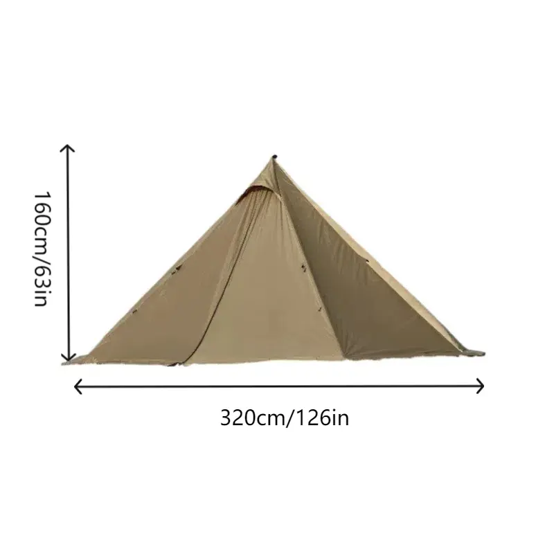 Hot Tent With Stove Jack And Snow Skirt Camping Winter Tent 4 Season Tent 1-2 Person Backpacking For Camping Hiking Hunting Fishing Waterproof Windproof Lightweight camping tent lodge  tent camping accessories