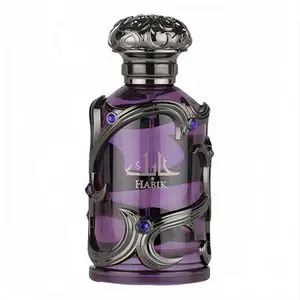 Lattafa Habik Eau de Parfum for Men, 100ml (3.4 fl oz) Aromatic Woody Fragrance Amberwood EDP Spray, Classic Cologne, Ideal Father's Day Gifts & Guys Gifts, Perfumes & Fragrances for Clothes