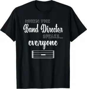 100% Cotton Funny Band Director Shirt Music Teacher Gifts Appreciation T-Shirt